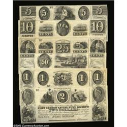 Port Carbon, PA - Port Carbon Savings Fund Society 5¢-10¢-25¢-50¢-$1-$2 A six piece denomination set