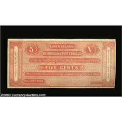 Pottsville, PA - Borough of Pottsville 5¢ May 20, 1837 Hoober 323-42A striking appearance is provide