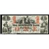 Image 1 : Newport, RI - The Merchants Bank $1 Jan. 1, 1866 G8bAlthough the serial number and date have been fi