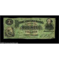 Providence, RI- Bryant, Stratton & Mason's Business College $3 Schingoethe RI225-3First example we'v