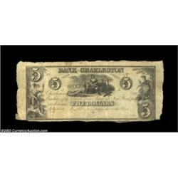 Charleston, SC - Bank of Charleston $5 G2A decent example of this scarce early issue from the 1840s,