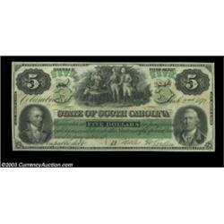 Columbia, SC - State of South Carolina Revenue Bond Scrip$5 March 2, 1872 AU; $50 March 2, 1872 Unci
