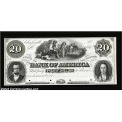 Clarksville, TN - Bank of America $20, $50, $100 UNL, G66, G68 ProofsA lovely trio of ex: ABNCo. Pro