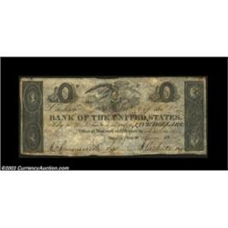 Nashville, TN- Bank of the United States $5 May 20, 1832 Garland 912A very scarce note using the cir