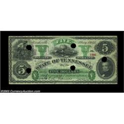 Nashville, TN- State of Tennessee $5 May 1, 1875 Cr. 7 Garland 1259A nice Very Fine example with the