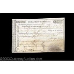 Austin, TX - Republic of Texas Treasury Warrant $397.98 Feb. 5, 1841 Cr. AW5 Medlar 6An extremely ra