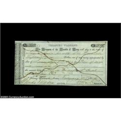 Austin, TX - Republic of Texas Treasury Warrant $15.00 Feb. 11, 1846 Medlar 18A rare variety that wa