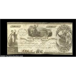 Portland, TX - City of Portland $50 Apr. 29, 1841 Medlar 1This extremely rare note was the only issu