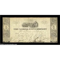Sabina, TX - The Sabina City Company $100 July 4, 1839 Medlar 5The city of Sabine was founded in 183
