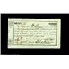 Image 1 : Washington, TX - Republic of Texas Treasury Warrant $100.00 Jan. 20, 1843 Cr. W1 Medlar 4A nice exam