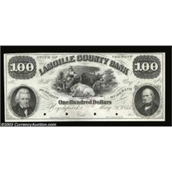 Hydepark, VT- The Lamoille County Bank $100 May 21, 1855 G16 ProofAn ex-ABNCo sale Proof example. Th