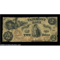 Fairmont, VA- The Fairmont Bank $2 Sept. 26, 1861 G8a Jones BF05-10Low grade but excessively rare, w