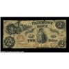 Image 1 : Fairmont, VA- The Fairmont Bank $2 Sept. 26, 1861 G8a Jones BF05-10Low grade but excessively rare, w