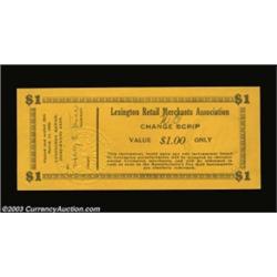 Lexington, NC- Lexington Retail Merchants Association 25¢, 50¢, $1 March 11, 1933 Shafer NC170-.25,