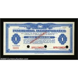 Pinehurst, NC- Pinehurst, Incorporated 24¢, 50¢, $1 Shafer NC201-.25, 201-.50, 201-1A trio of specim