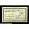 Image 1 : Winston-Salem, NC- R.J. Reynolds Tobacco Co. $1 March 9, 1933 Shafer 250-1Although assigned a number