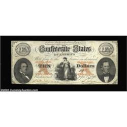 T26 $10 1861. A nice circulated example of this popular type, this the variety with the coarse lace