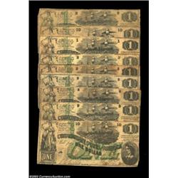 Varied T45 $1s with Different Plate Positions. This specialized grouping consists of one note each o