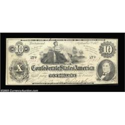 T46 $10 1862. A nice, well margined example of Cr. # 344, with no "s" after "Month" in the statement
