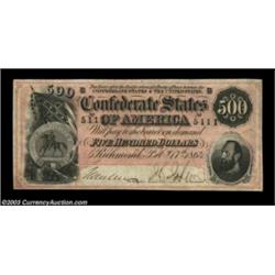 T64 $500 1864. A well margined Choice Crisp Uncirculated example, kept from gem by two miniscule glu