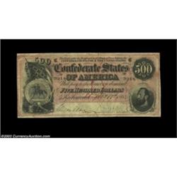 T64 $500 1864. A nice example of Cr. 489a, with the dark red lines found only on serial numbers 1 th