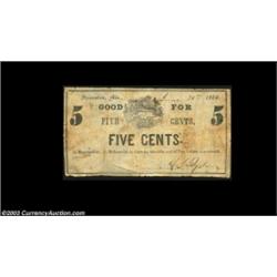 Princeton, AL- A.S. Hyder 5¢, 25¢ Rosene 282-4, 282-10Two pieces, both grading Fine-Very Fine. 2 not