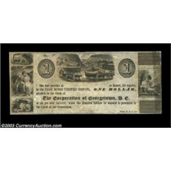 Georgetown, D.C. - Corporation of Georgetown, D.C. $1An attractive Extremely Fine example of an inte