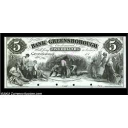 Greensborough, GA- Bank of Greensborough $5 UNL ProofA lovely ex-ABNCo sale Proof. Uncirculated, 4 P