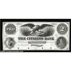 Mount Carmel, IL- The Citizens Bank $2 UNL ProofA lovely ex-ABNCo sale Proof with a majestic eagle d