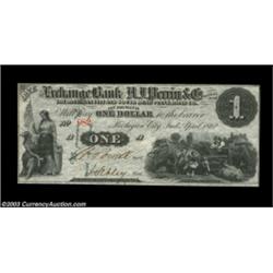 Michigan City, IN - The Michigan City & South Bend Plank Road Co. $1 April, 1862 Wolka 498-1Choice C