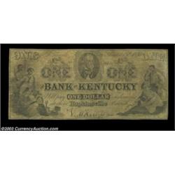 Louisville, KY - Bank of Kentucky $1 August 15, 1856 C250A Fine example of the issue payable at the