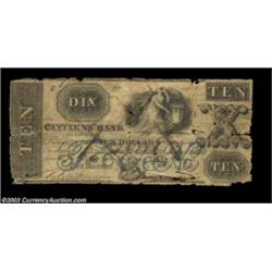 New Orleans, LA- Citizens Bank of Louisiana $10 Jan. 1, 1856 C20bA worn example of the popular "orig