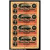 Image 1 : New Orleans, LA - Citizens' Bank of Louisiana $10-$10-$10-$10 Uncut Sheet G26a-G26a-G26a-G26aA scarc