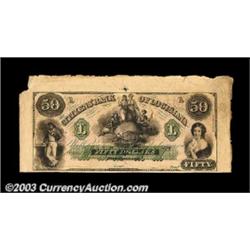 New Orleans, LA - Citizens' Bank of Louisiana $50 G40aA nice remainder that has been cut from a shee