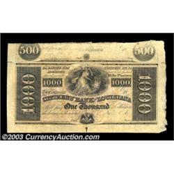 New Orleans, LA - Citizens' Bank of Louisiana $1,000 G54bA very interesting remainder that was clear