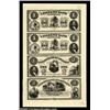 Image 3 : New Orleans, LA - Citizens' Bank of Louisiana $1-$1-$2-$3 Uncut Sheets (2) G2-G2-G4-G6, $5-$5-$5-$5