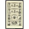 Image 4 : New Orleans, LA - Citizens' Bank of Louisiana $1-$1-$2-$3 Uncut Sheets (2) G2-G2-G4-G6, $5-$5-$5-$5