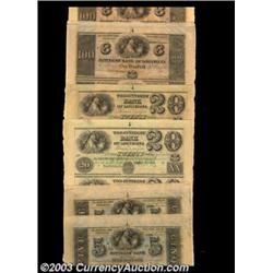 New Orleans, LA - Citizens' Bank of Louisiana $5-$5-$5-$5 Uncut Sheets (2) G12c-G12c-G12c-G12c, $20-