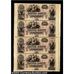 New Orleans Uncut Sheets.New Orleans, LA - Citizens' Bank of Louisiana $100-$100-$100-$100 Uncut She