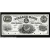 Image 1 : Bowdoinham, ME- The Village Bank $50 UNL ProofA very scarce high denomination Proof, ex-ABNCo sale.