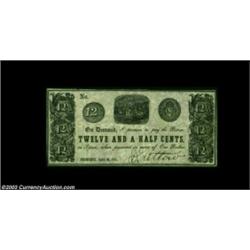 Frederick, MD- D. Litton 12 1/2¢ April 20, 1841 Shank UNLAn excessively rare piece of Maryland scrip