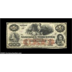 Salisbury, MD - Somerset & Worcester Savings Bank Nov. 1, 1864 $1, $2, $3, $5A nice set of four note