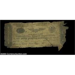 Westminster, MD- Westminster Savings Institution 6 1/4¢ 1837 Shank 150.6.1A very scarce albeit low g