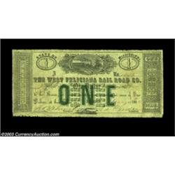 Woodville, MS- West Feliciana Rail Road Co. $1 Jan. 16, 1862 Leggett 9Evenly circulated no-problems
