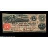 Image 1 : Omaha, NE - The City of Omaha $5 Sept. 1, 1857A pretty note that features a vignette of an elk in th
