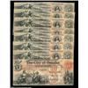 Image 1 : Omaha, NE - The City of Omaha $3 Oct. 1, 1857, (7) $5 1857A nice group of eight pieces, the $3 gradi