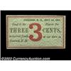 Image 1 : Concord, NH- Unissued Merchant's Scrip 2¢ July 1, 1864 Uncirculated, 3¢ July 1, 1864Two pieces of un
