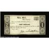 Image 1 : Mill Hill, NJ - John Whittaker $1 July 11, 1837A high grade piece of New Jersey merchants scrip in A