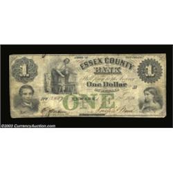 Newark, NJ- The Essex County Bank $1 March 12, 1859 UNLAn enigmatic piece which is unlisted in both