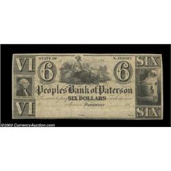 Paterson, NJ - People's Bank of Paterson$6 Remainder G40 Uncirculated; $7 Remainder G42 Uncirculated